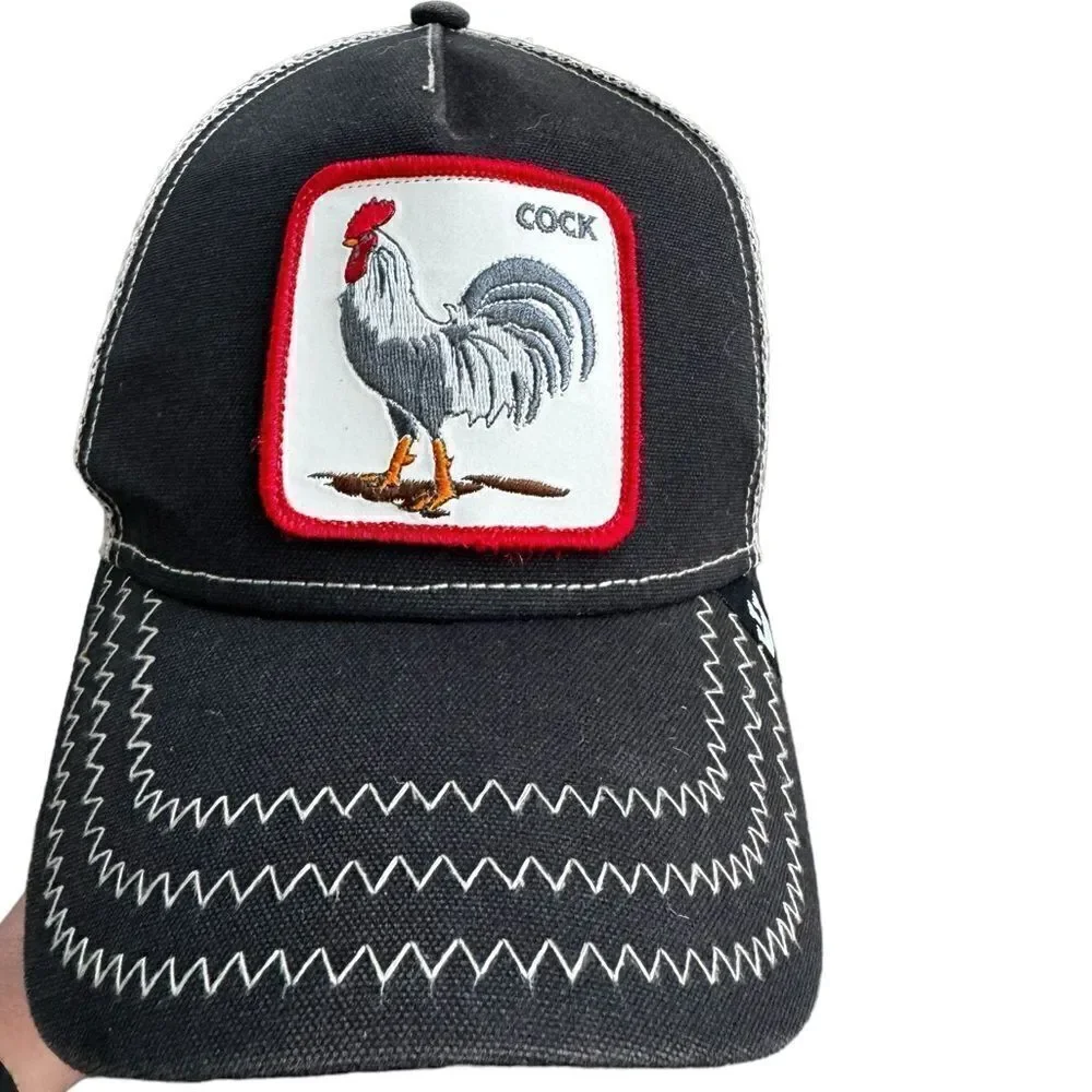 Goorin Bros Rooster Trucker Snapback Hat - Black